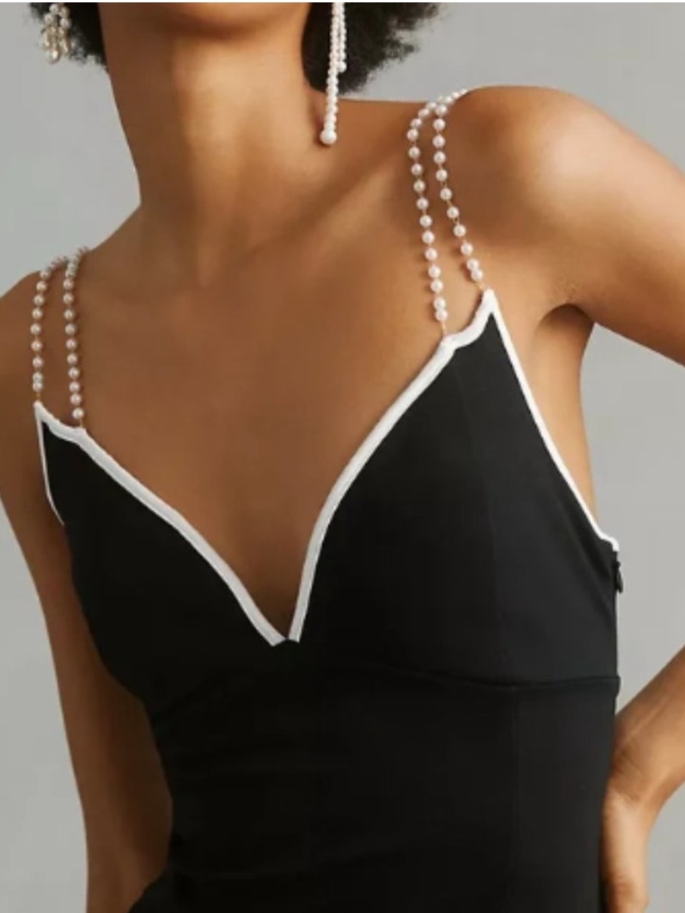 NWT Anthropologie Pearl Strap Midi Dress - Picture 3 of 5